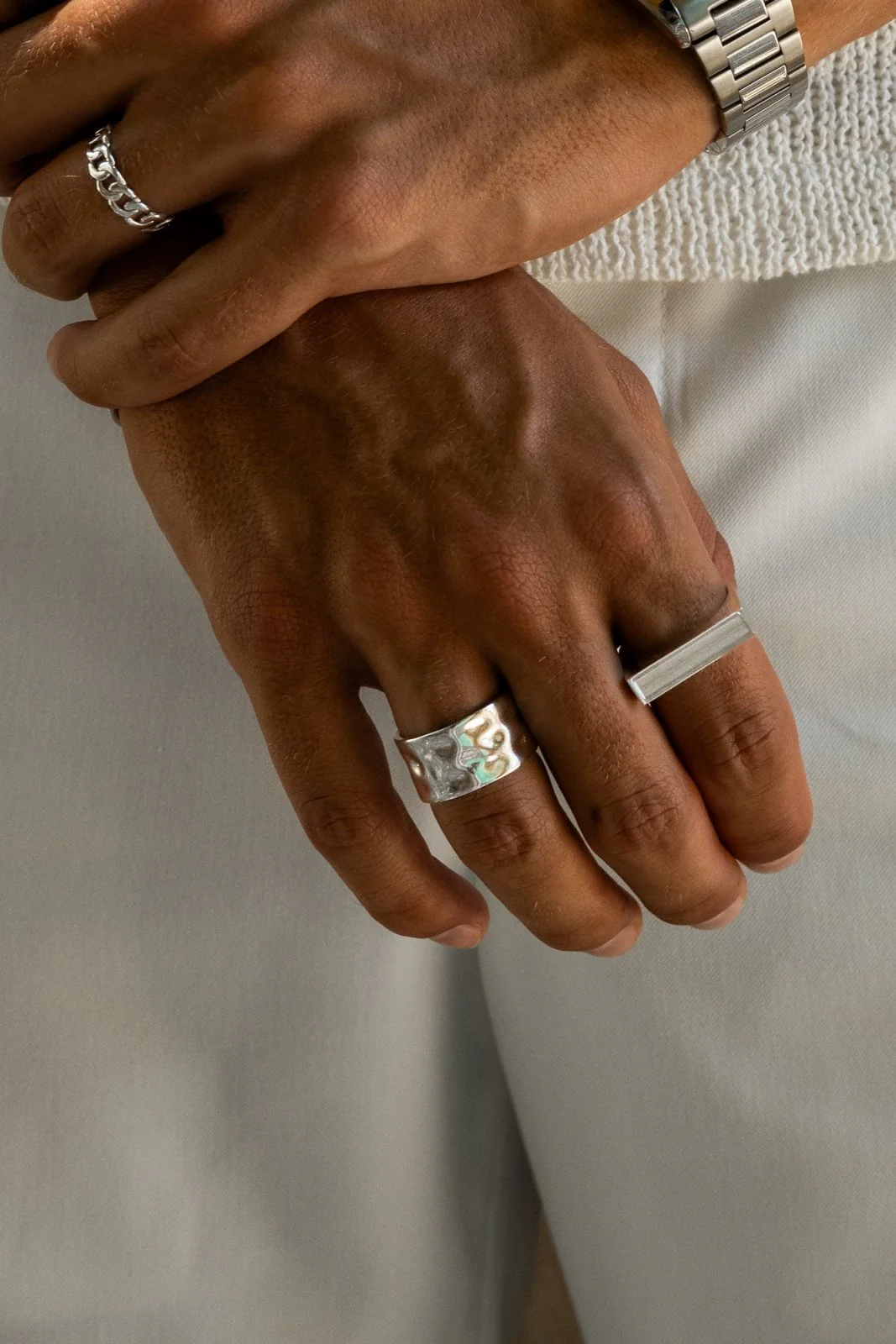 HAMMERED RING 12MM - Image 2