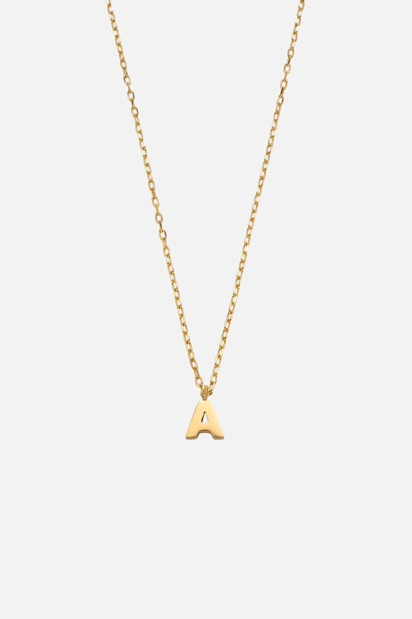 LETTER POLISHED NECKLACE (A-Z)